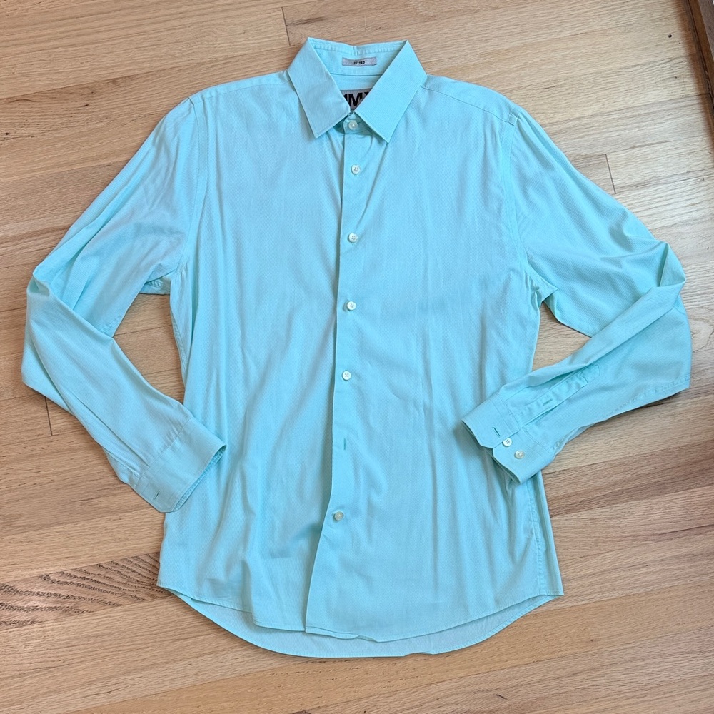Express Aqua Dress Shirt for Men